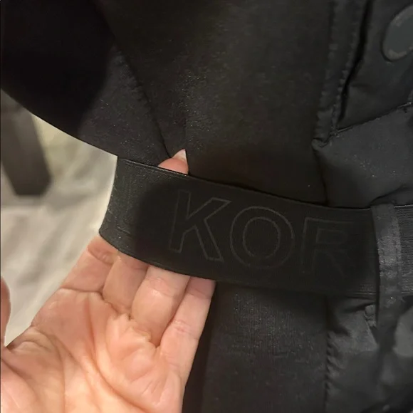 Michael kors Women's Black Puffer Jacket with Faux Fur Hood - Picture 5 of 7